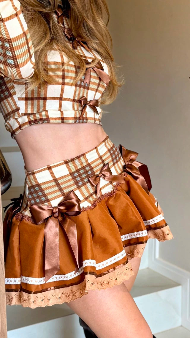 Conjunto junino - Vânia ( acompanha Shorts )