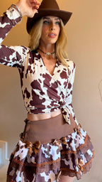 Conjunto Boiadeira ( com shorts )