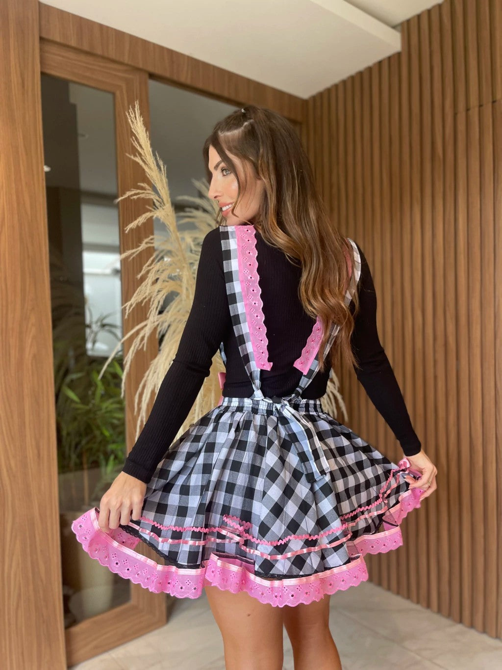 Saia junina - Bruna ( com suspensorio removível )