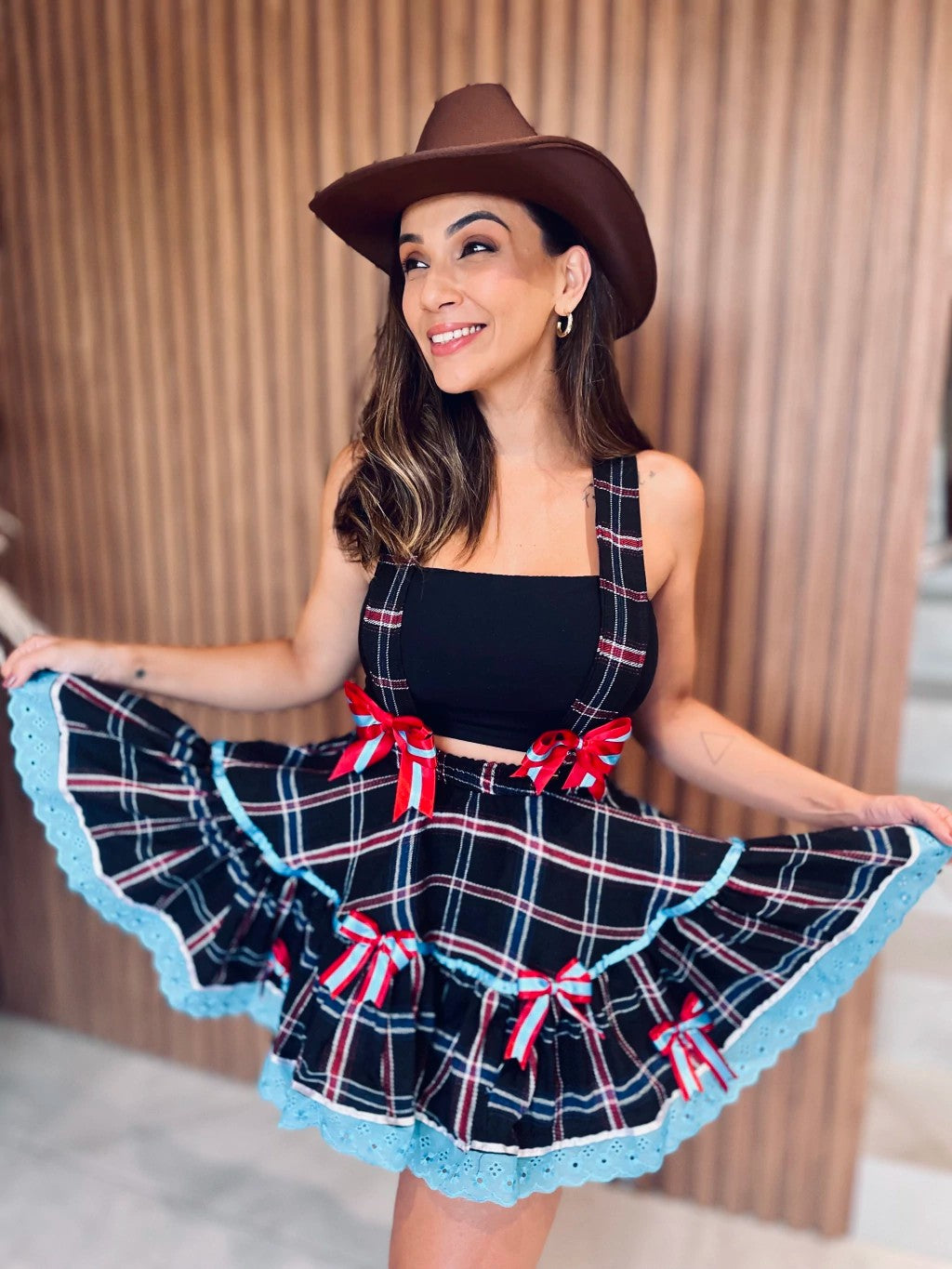 Saia Junina - Clair ( com suspensorio removível )