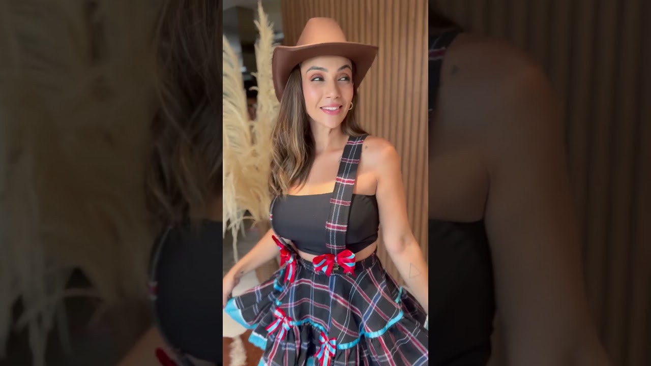 Saia Junina - Clair ( com suspensorio removível )