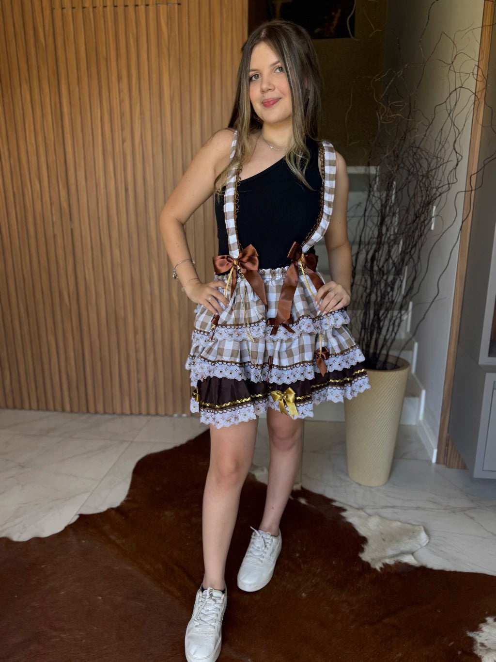 Saia Junina- Débora ( com suspensorio removível )