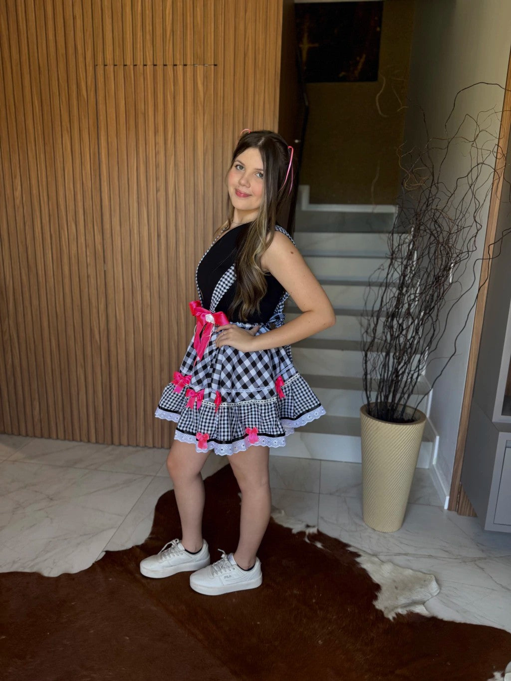 Saia Junina- Jennifer ( com suspensorio removível )