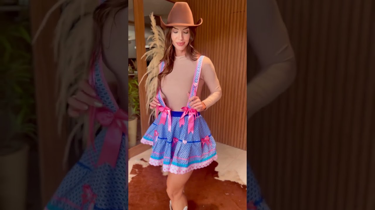 Saia Junina- Priscila ( com suspensorio removível )