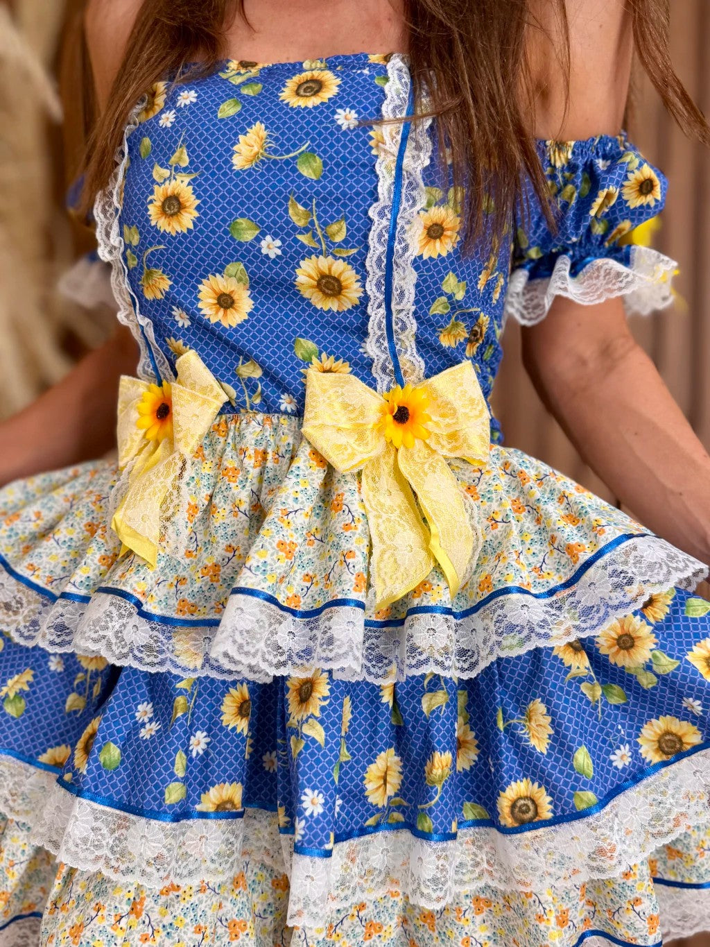 Vestido junino - Mavi Azul