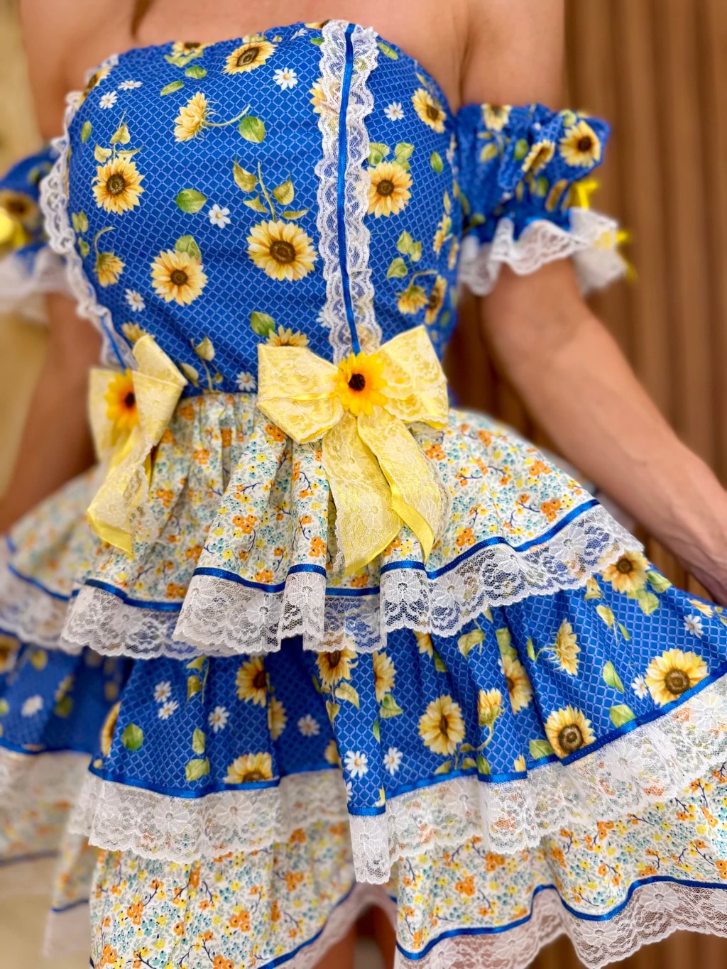 Vestido junino - Mavi Azul