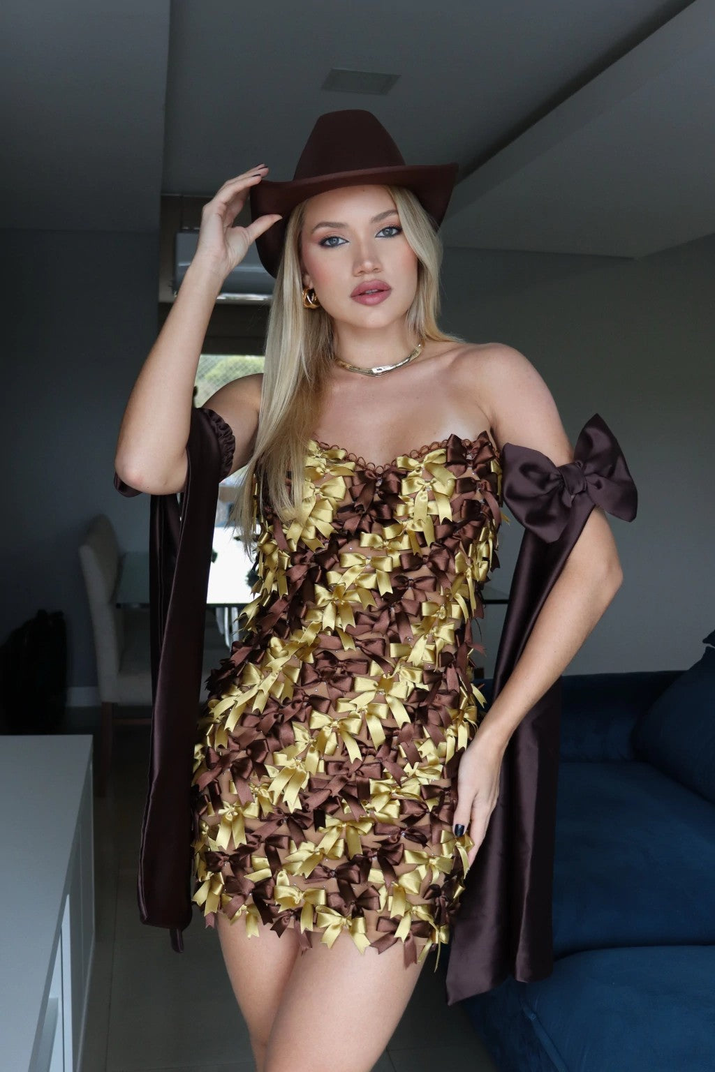 Vestido junino TUBINHO MINI - Rainha do Pinhão